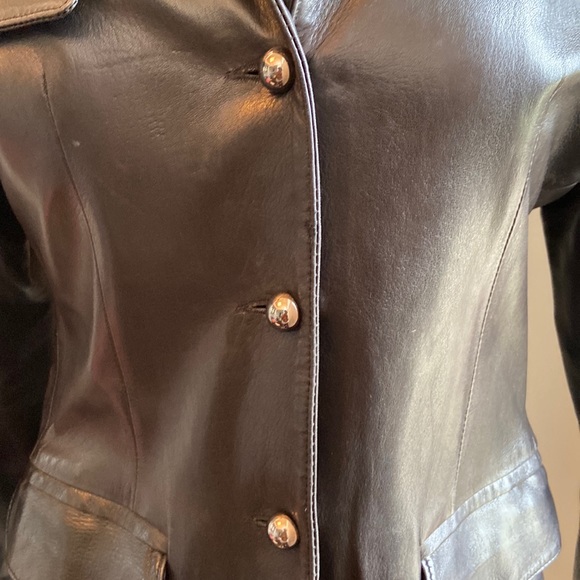 Saraco Josie Leather Blazer - Picture 3 of 10